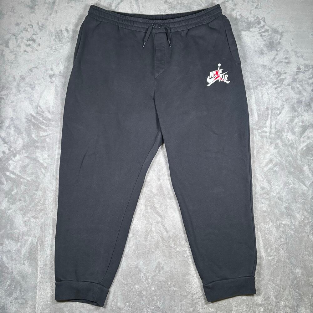 Men’s Nike Air Jordan Jumpman Classics Fleece Jogger Pants Black 3XL